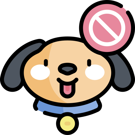 icono de prohibido perros