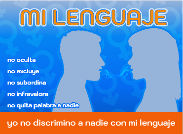 Aparece una figura indicando alto, yo no utilizo el lenguaje sexista. 