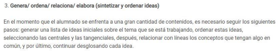 Ejemplo de rutina de pensamiento