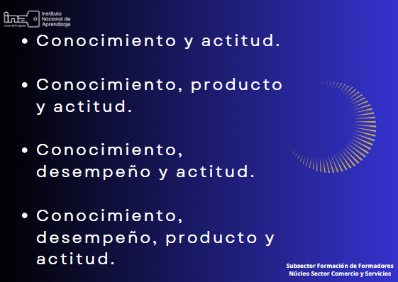 Indicadores de evaluación