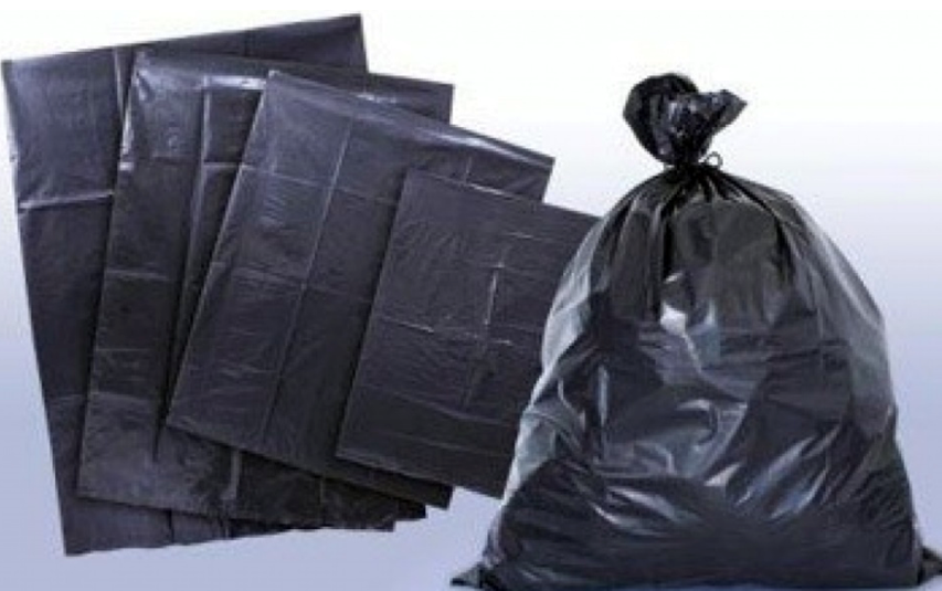 Bolsa negra para residuos ordinarios.