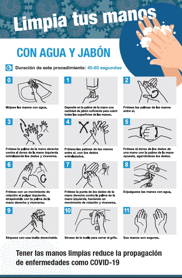 afiche sobre lavado de manos