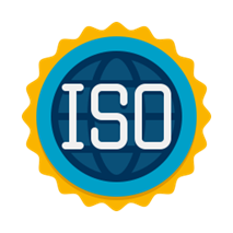 logo con la palabra ISO