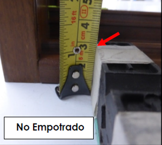 no empotrado