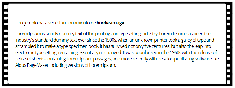 CSS: Border-image en acción