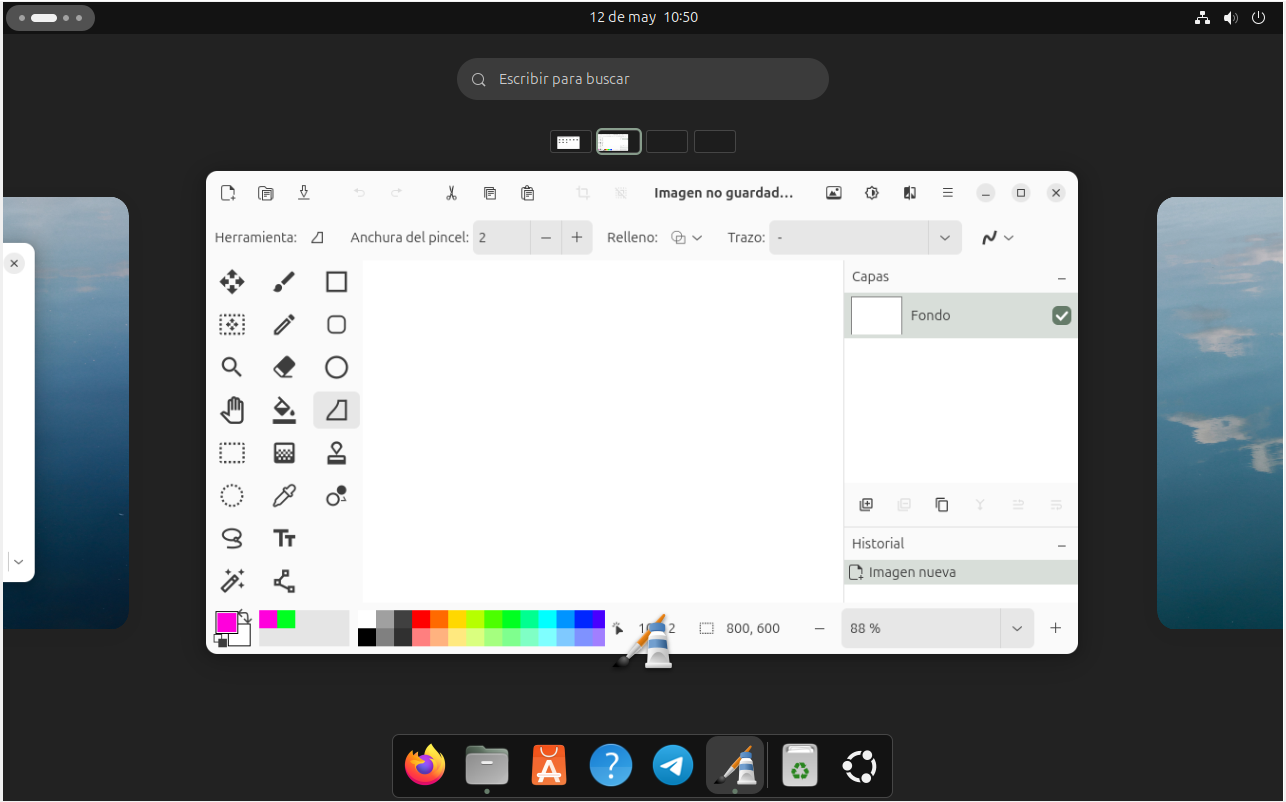 Captura de pantalla de Escritorios virtuales