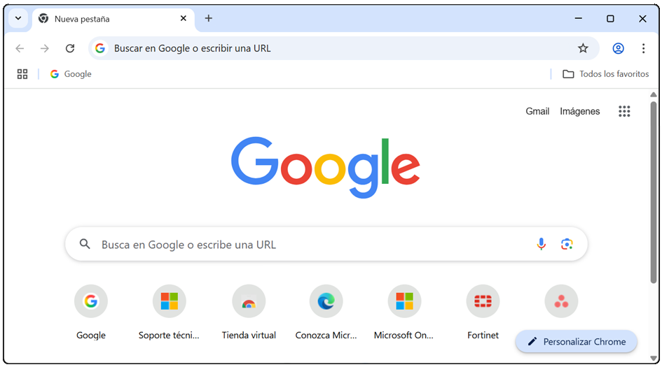 Captura de pantalla de descarga de Google Chrome.