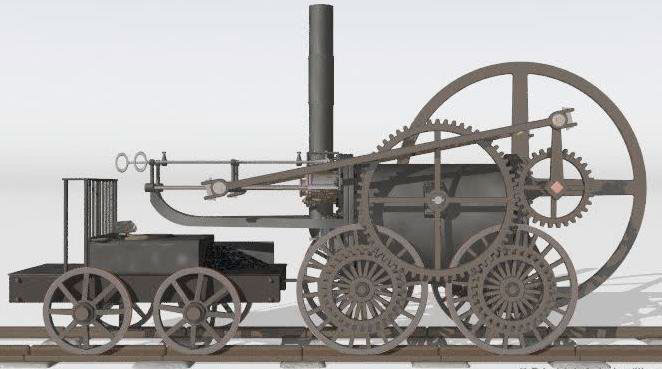Primera locomotora a vapor del mundo